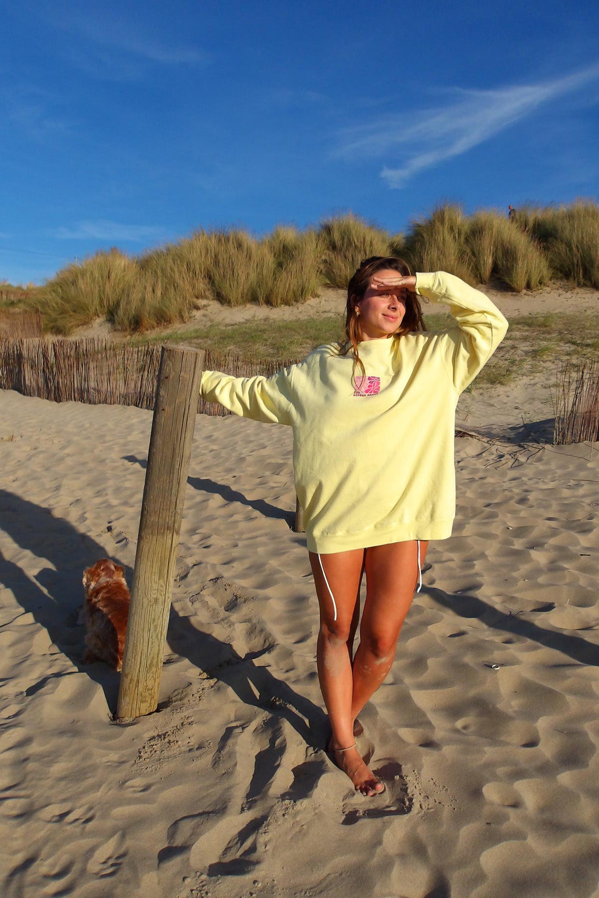 Sudadera Unisex Leilani Light Yellow