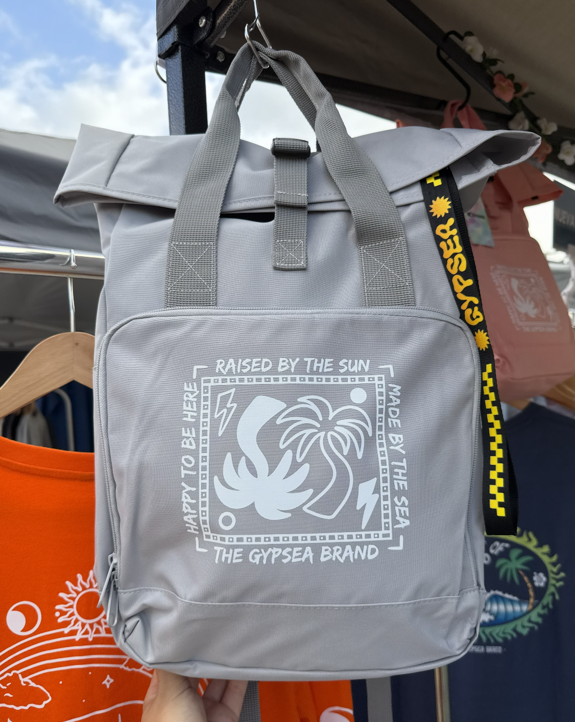 Mochila Palms Light Grey