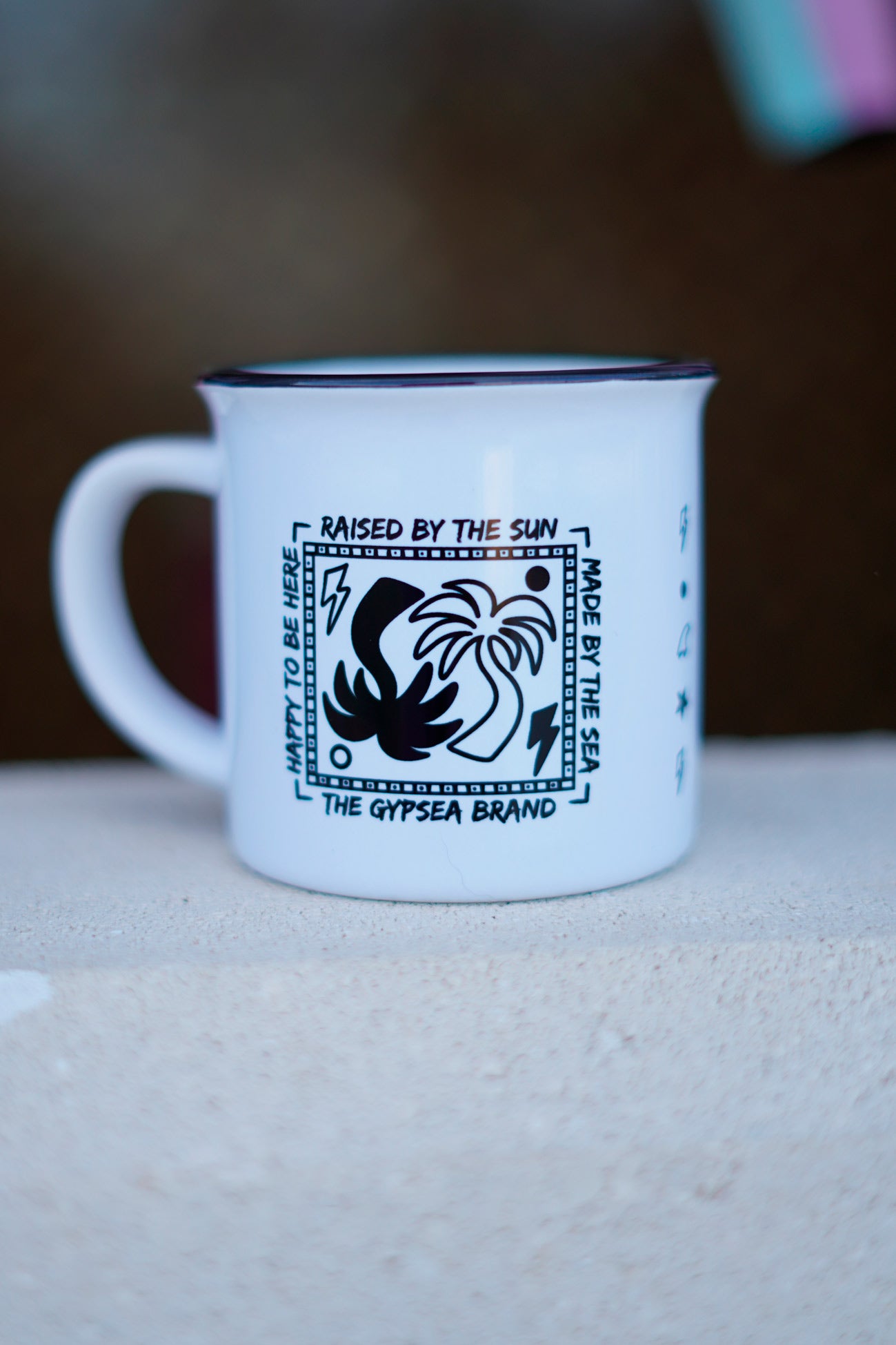 Taza Cerámica Retro Palms