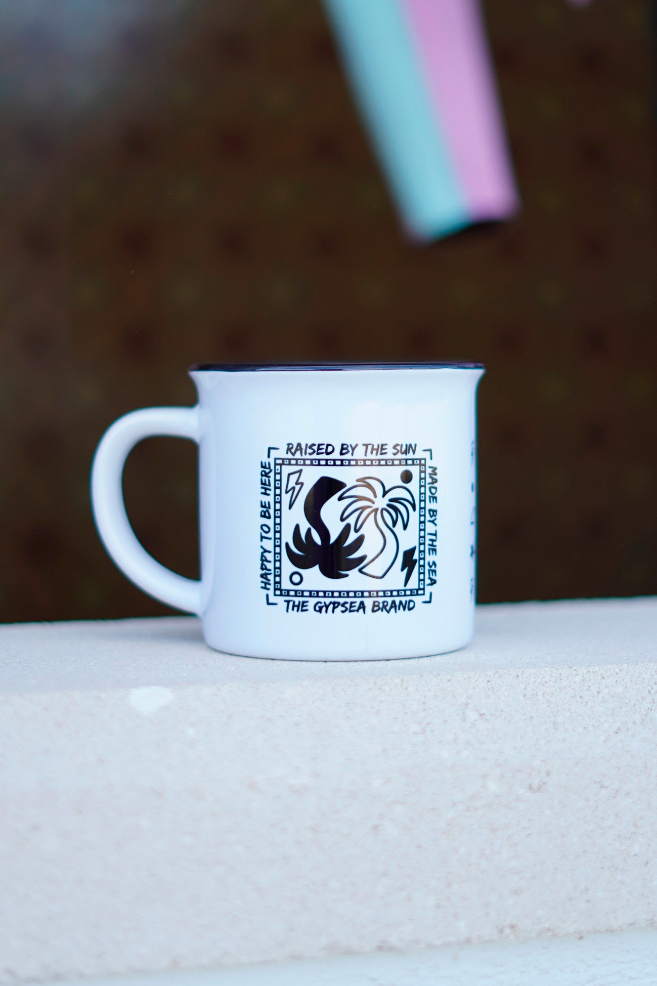 Taza Cerámica Retro Palms