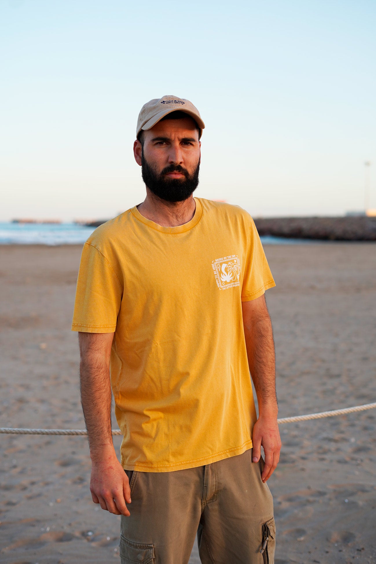 Camiseta Palms Ochre