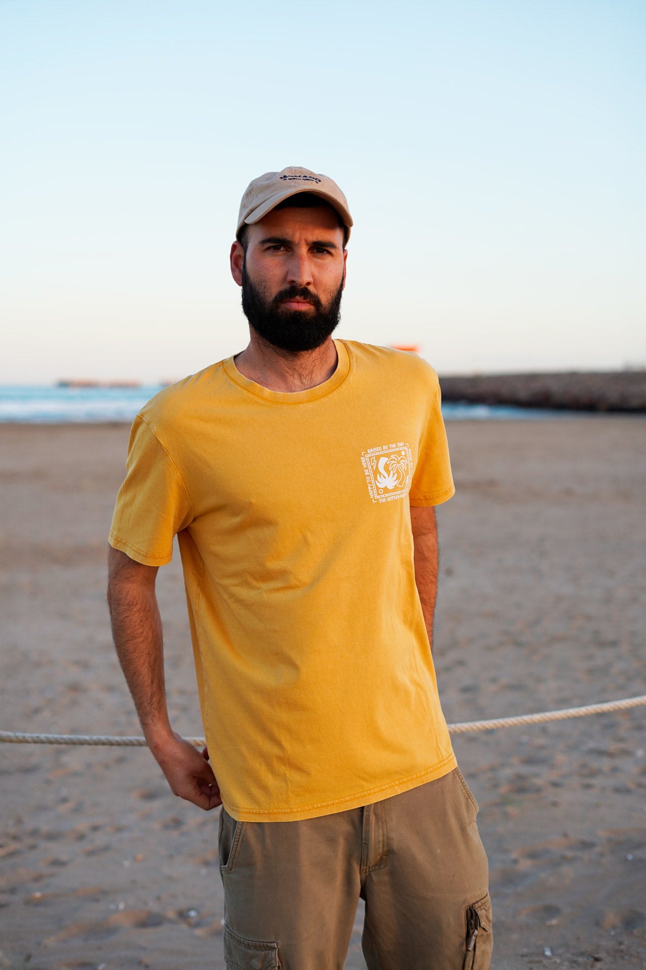 Camiseta Palms Ochre