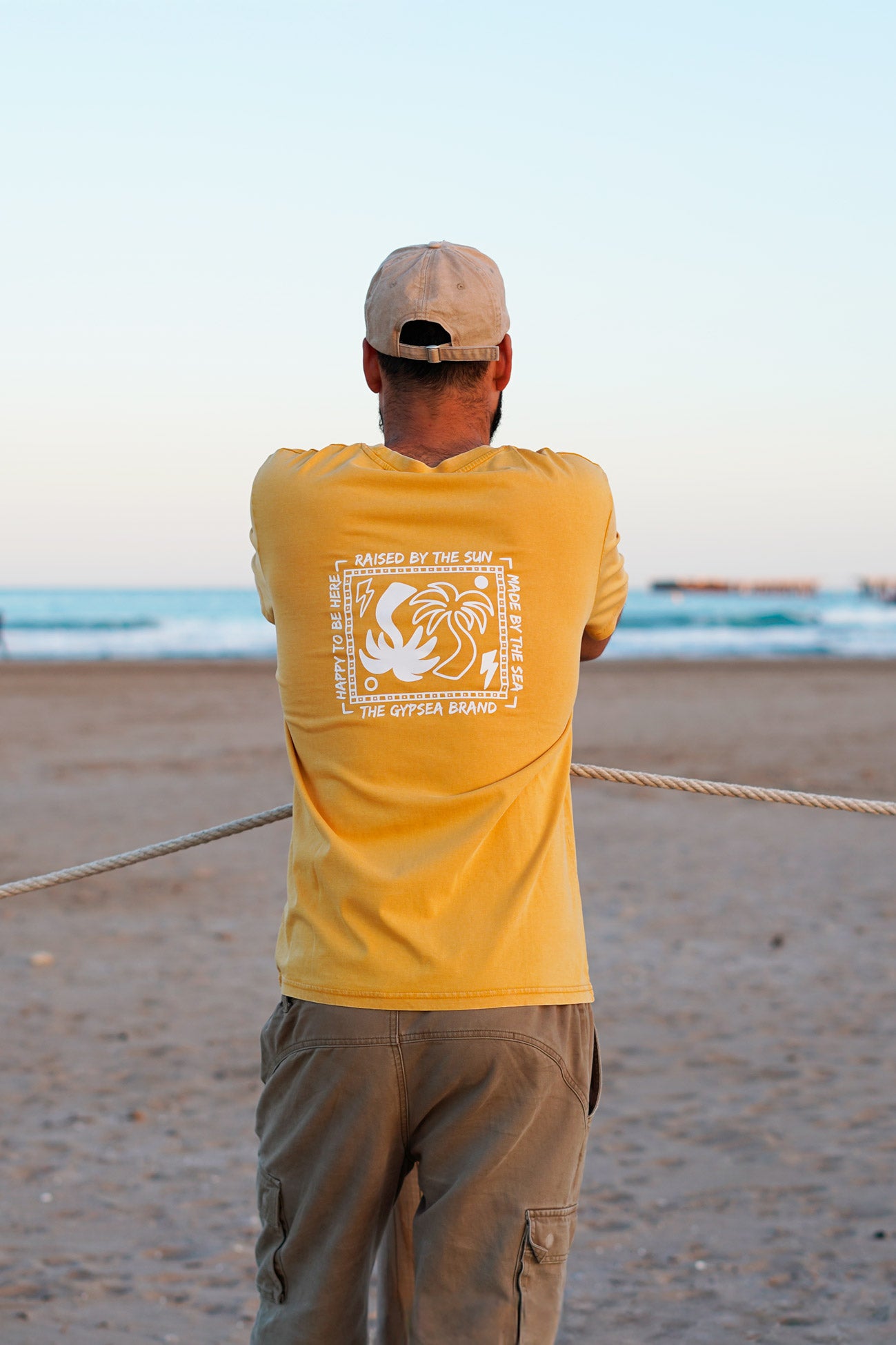 Camiseta Palms Ochre