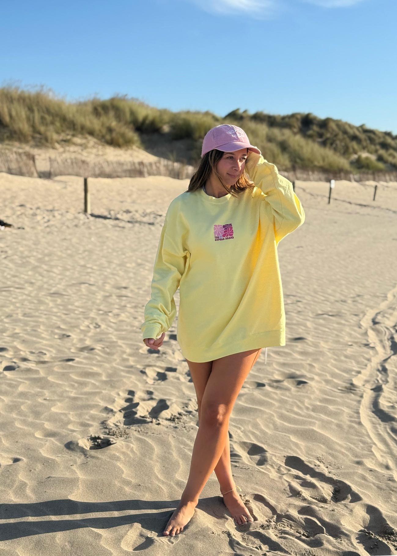 Sudadera Unisex Leilani Light Yellow