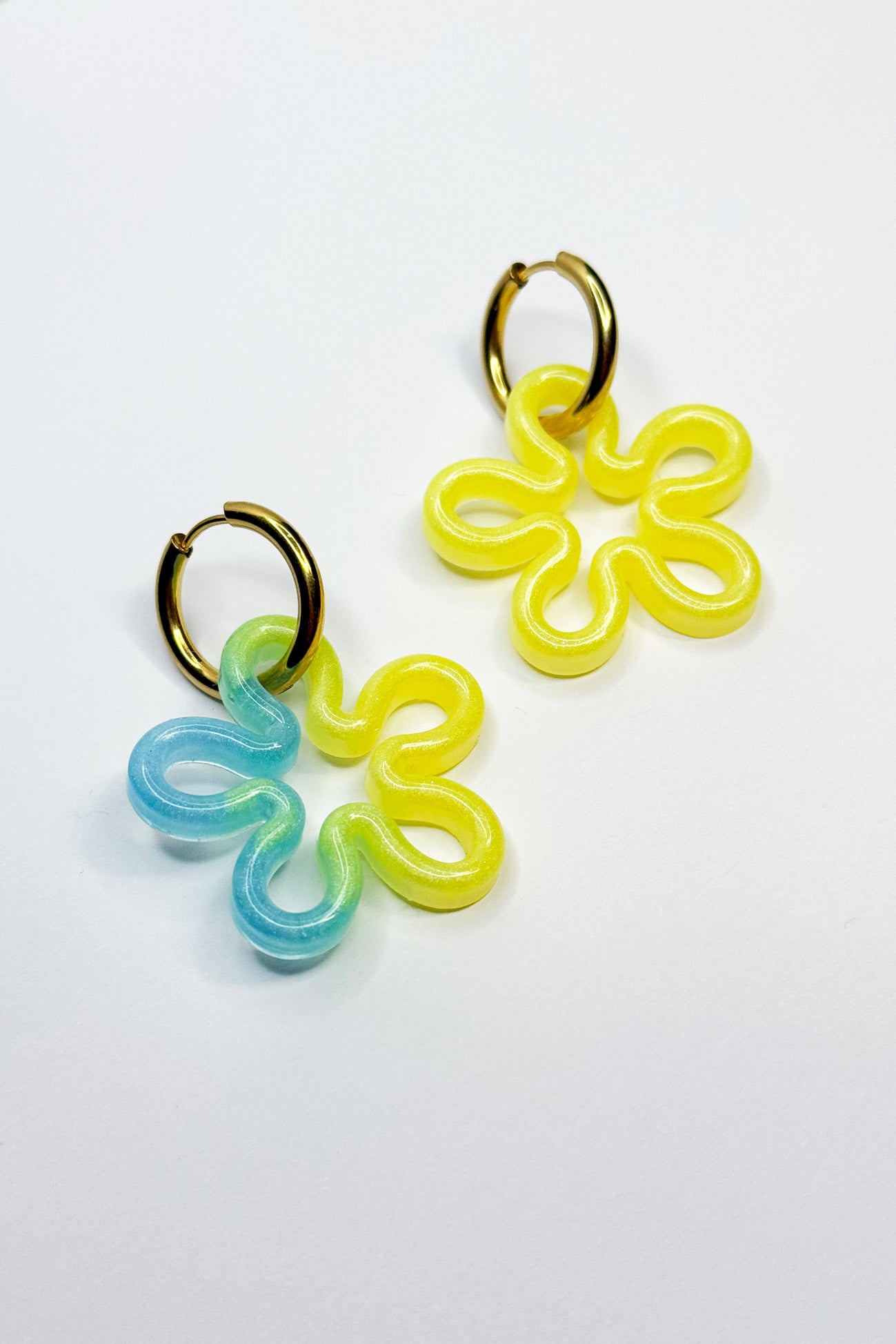 Pendientes Flor Magnolia Yellow