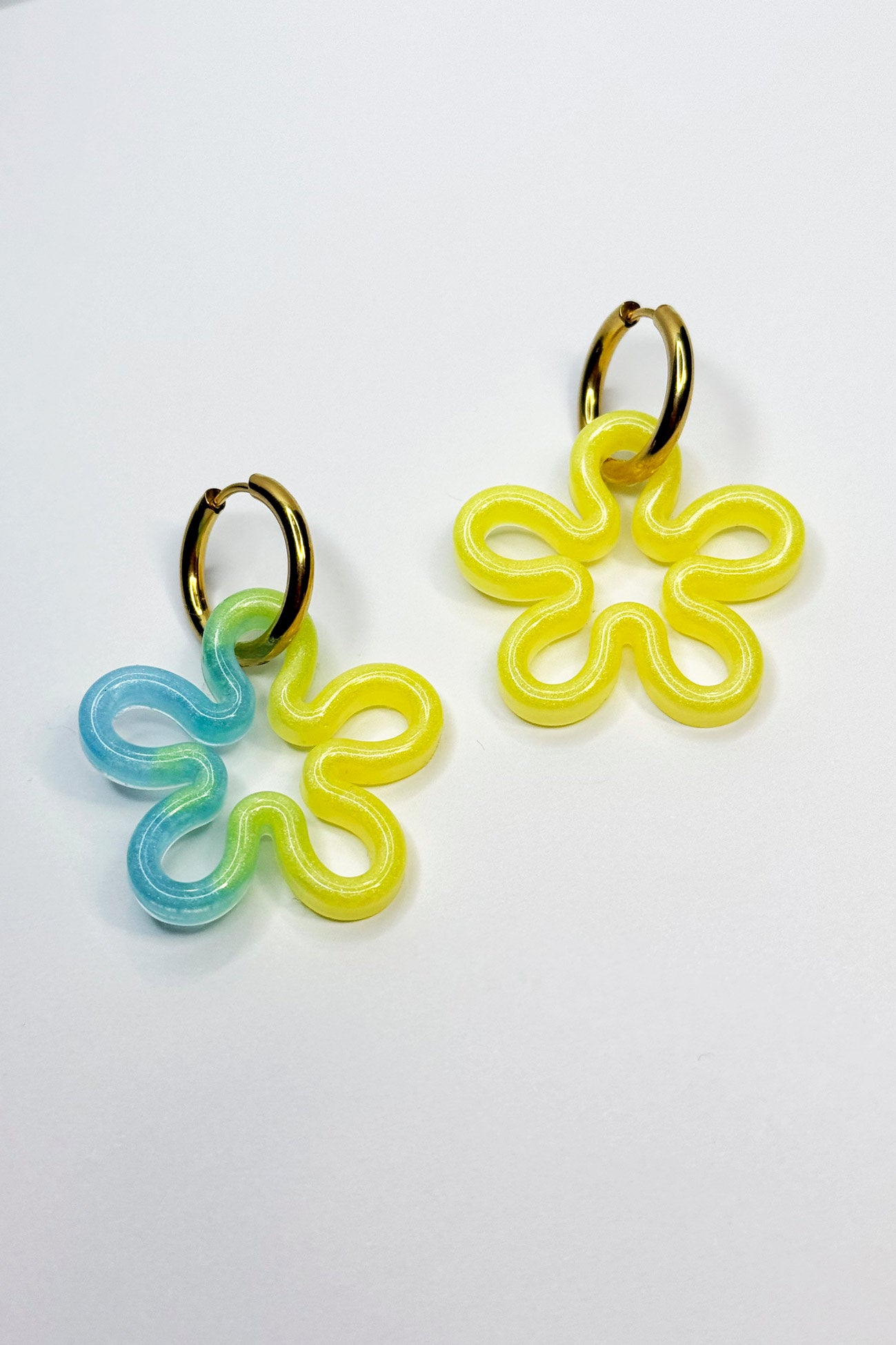 Pendientes Flor Magnolia Yellow