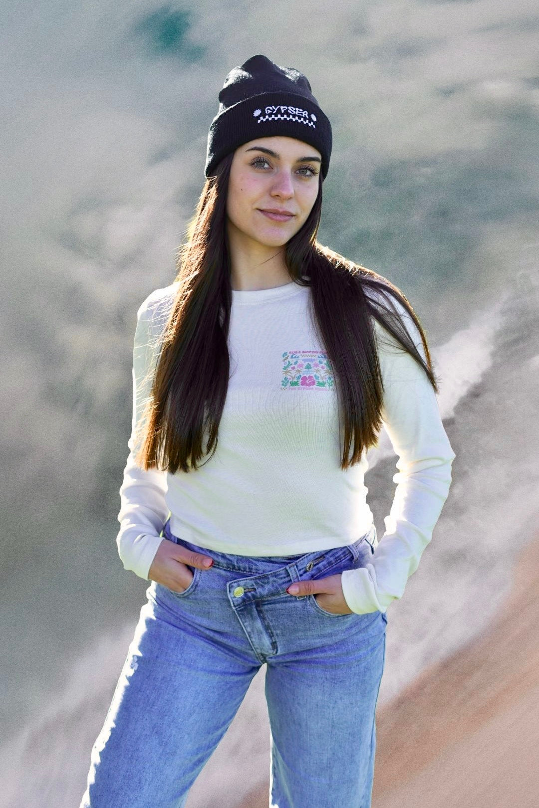 Top Manga Larga Girls Surfing Club