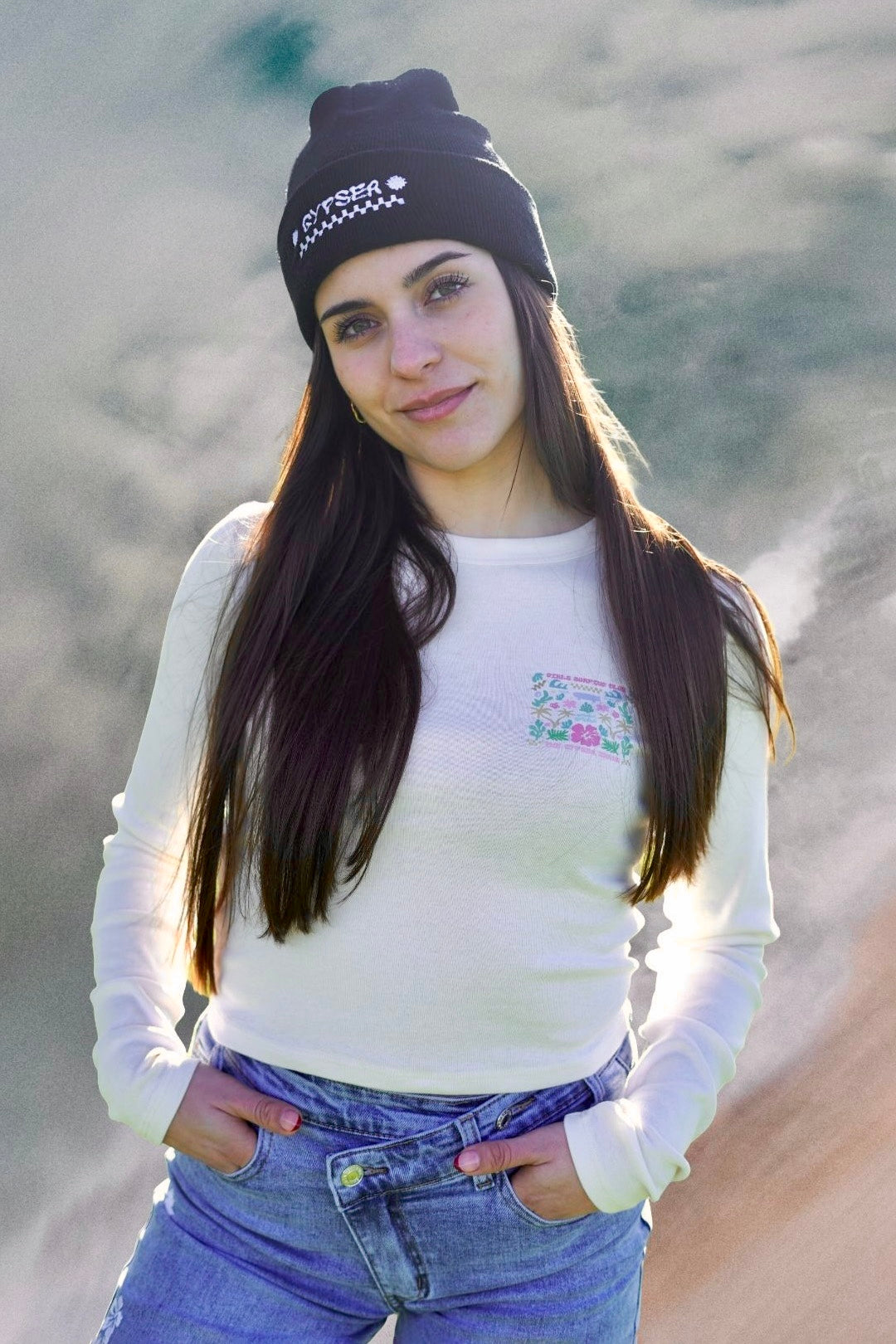 Top Manga Larga Girls Surfing Club