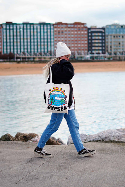 Tote bag con materiales orgánicos.