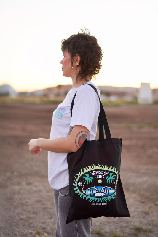 Pipeline Black Tote Bag