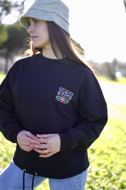 Sudadera Girls Surfing Club Black