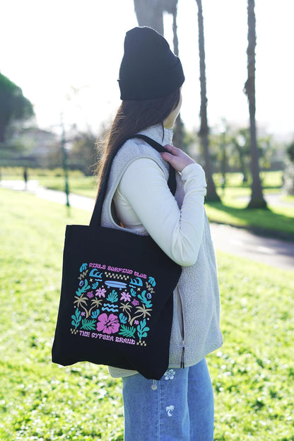 Girls Surfing Club Tote Bag