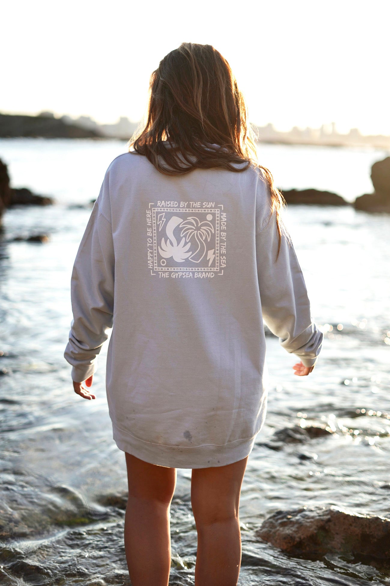 Sudadera Unisex Palms Blue