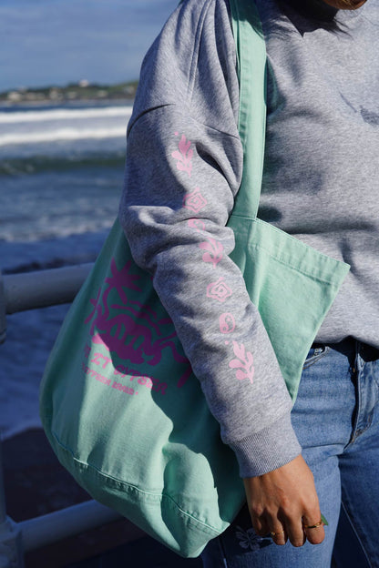 Sudadera Girls Surfing Club Black Grey