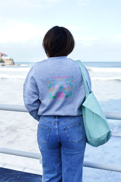 Sudadera Girls Surfing Club Black Grey