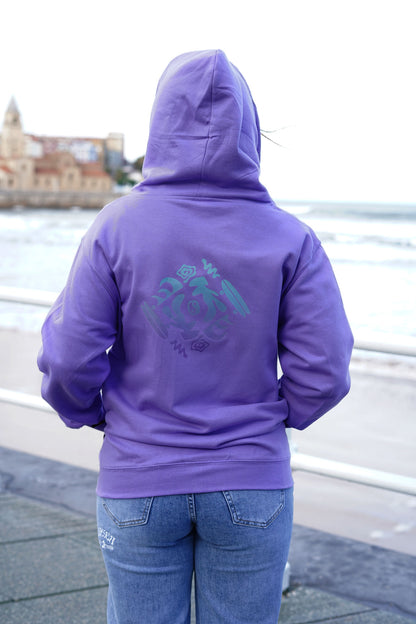 Sudadera Gypsea Purple Coral Zip