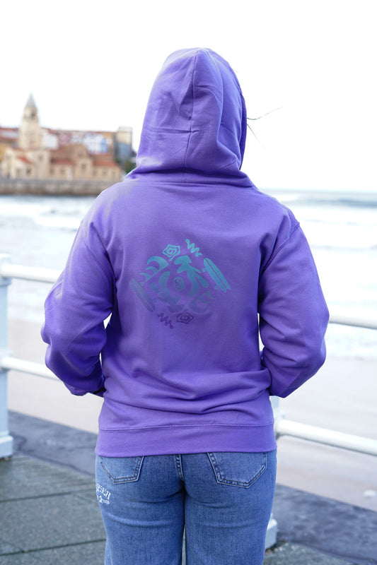 Sudadera Gypsea Purple Coral Zip