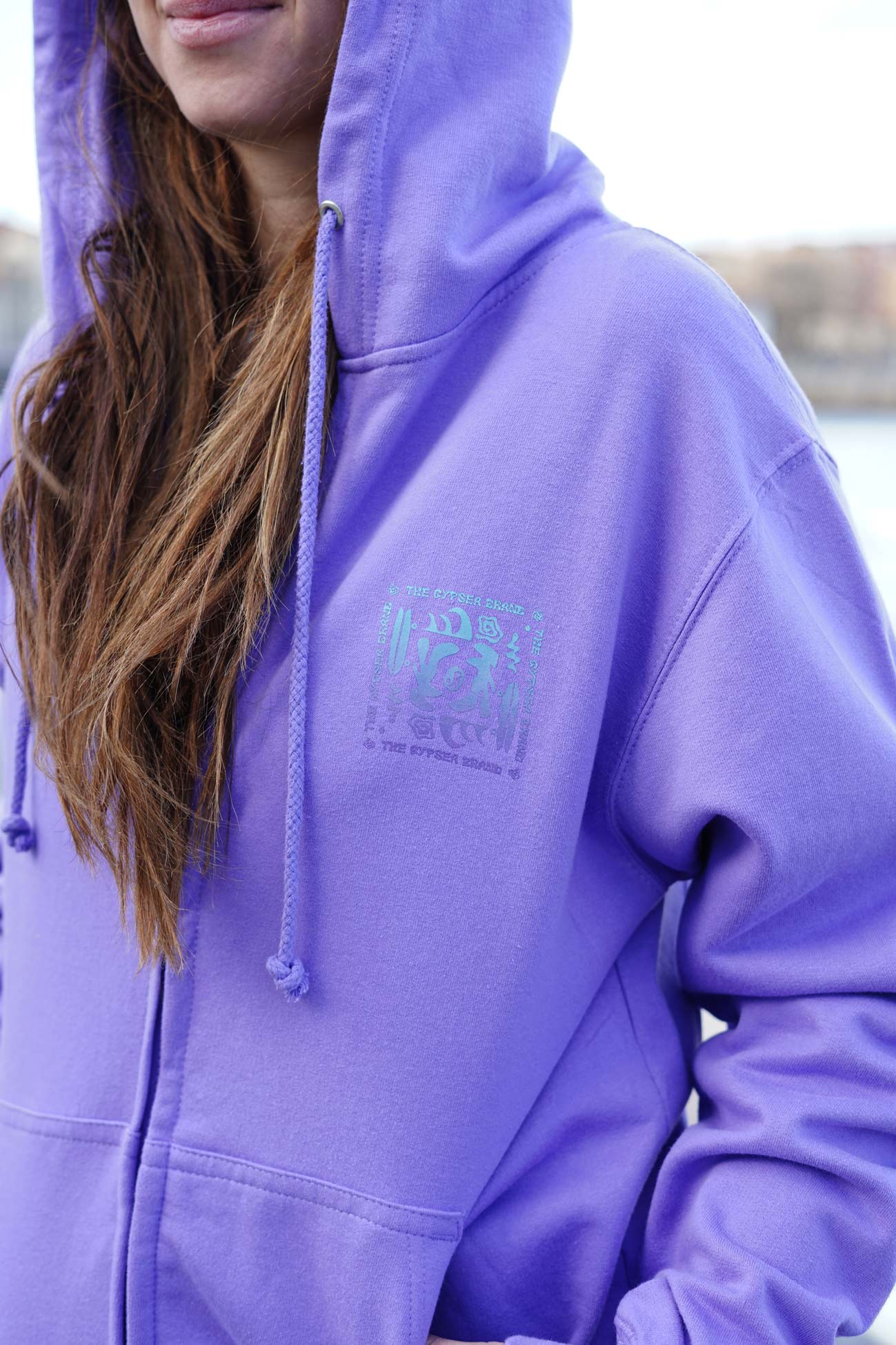 Sudadera Gypsea Purple Coral Zip