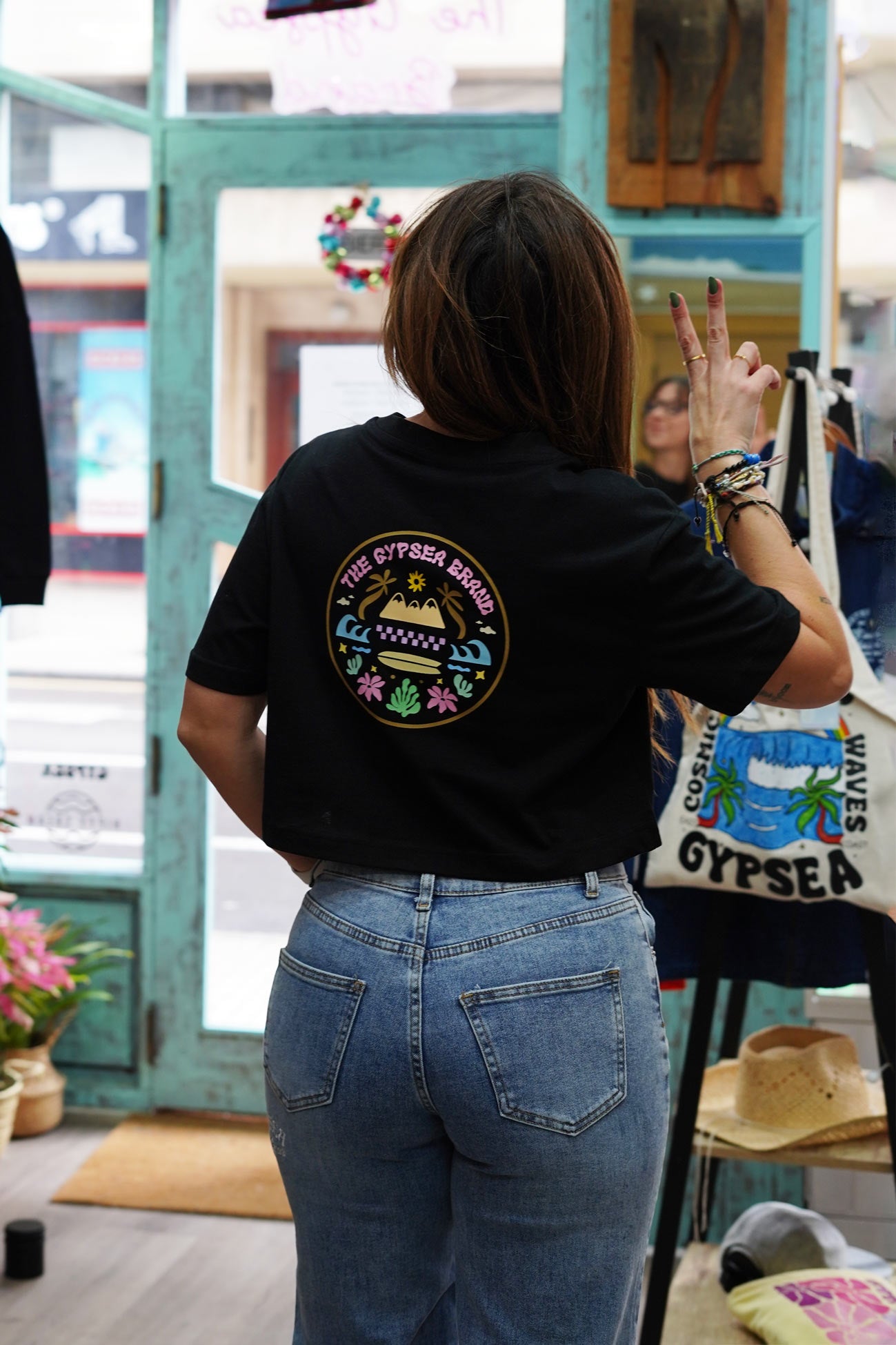 Camiseta Cropped Gypsea Life Black