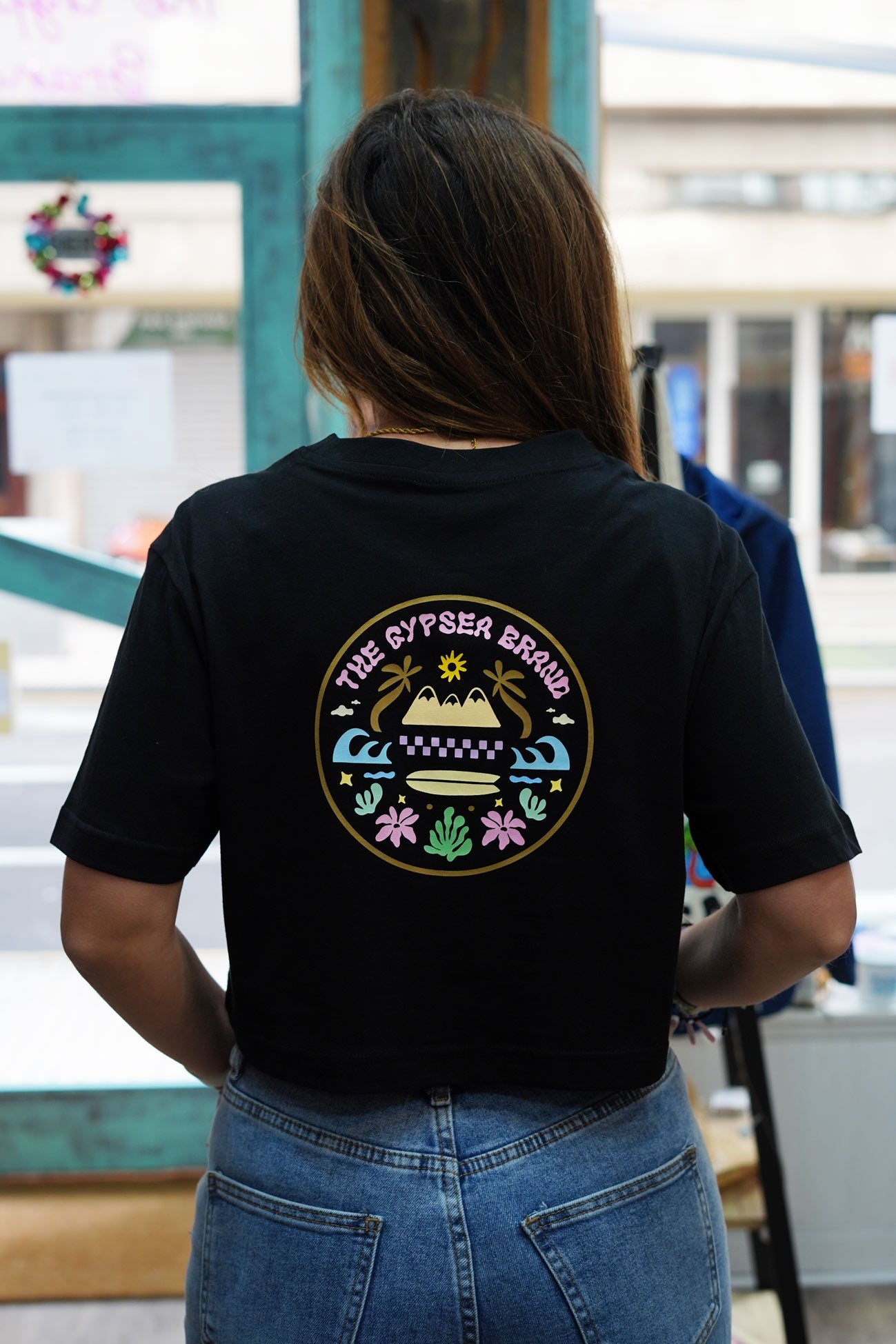Camiseta Cropped Gypsea Life Black
