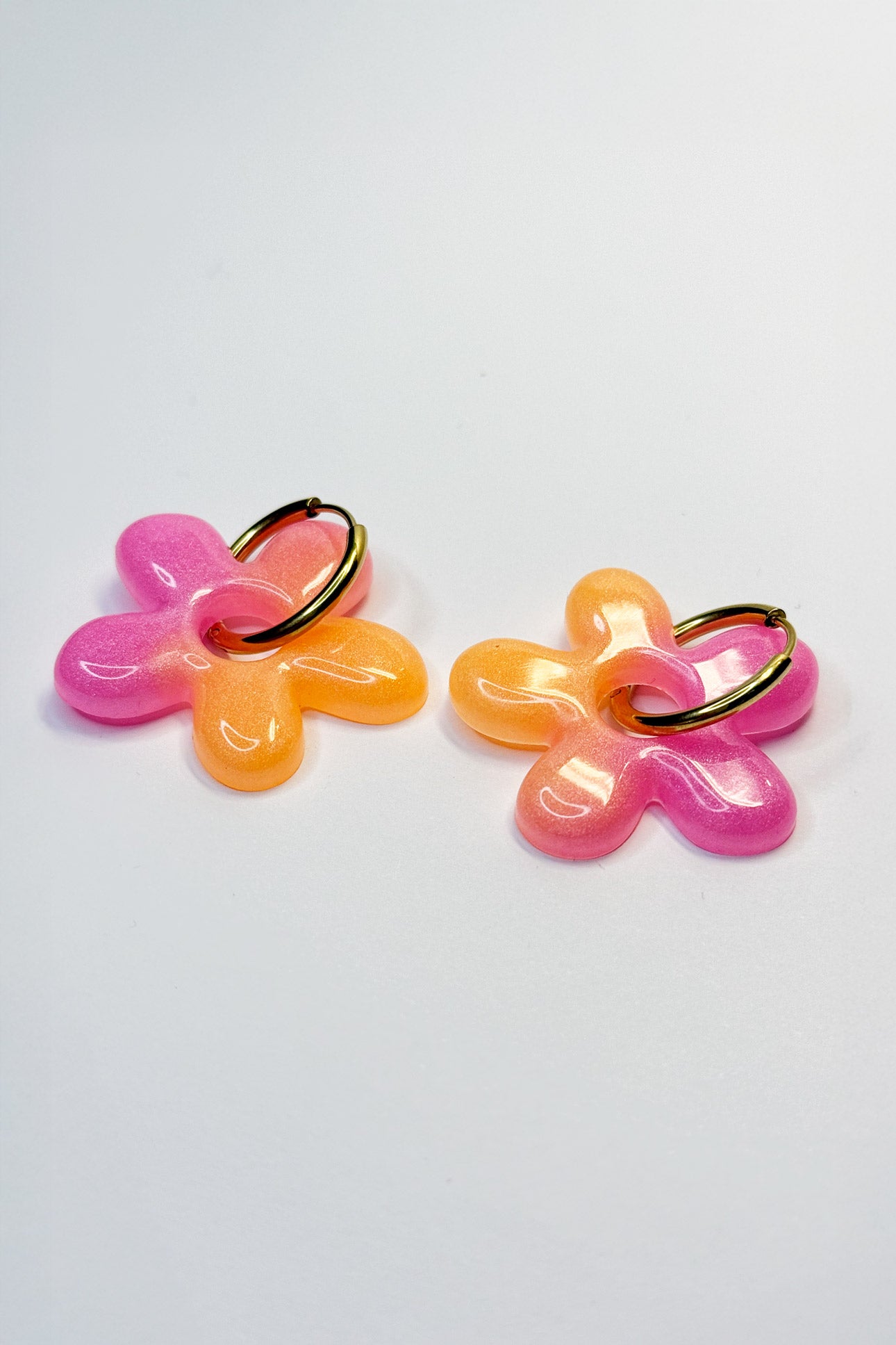 Pendientes Flor Melocotón