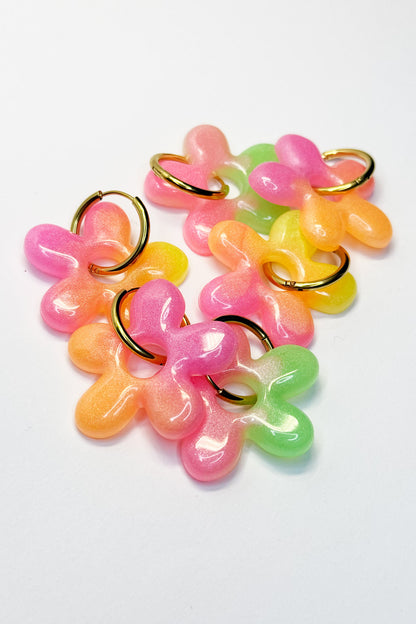 Pendientes Flor Melocotón