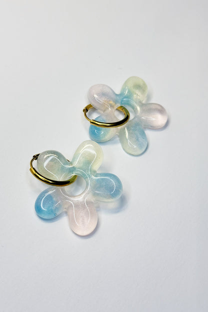Pendientes Flor Colores Pastel