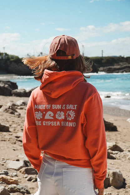 Sudadera Made of Sun and Salt Coral