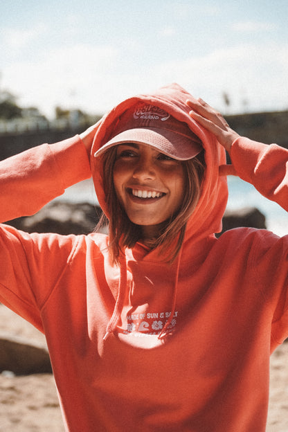 Sudadera Made of Sun and Salt Coral
