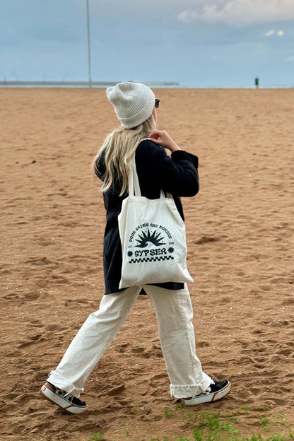 Good Waves Are Coming Black Tote Bag